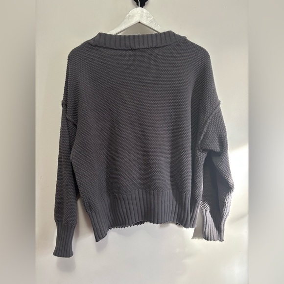 Free People Gray Button-Up Cardigan - Picture 4 of 5